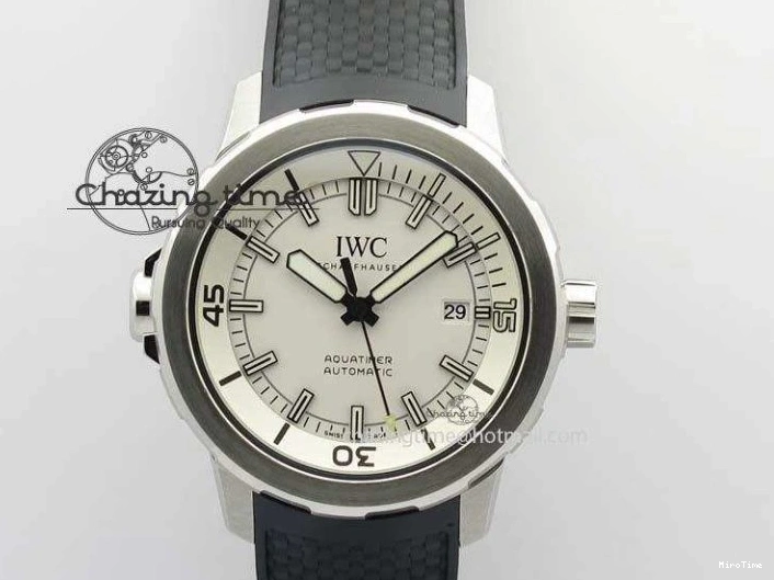 MIROTIME 1226 TechFriendly Aquatimer Automatic SS IW329003 V6F 1:1 Best Edition On Black Rubber Strap MIYOTA 7271